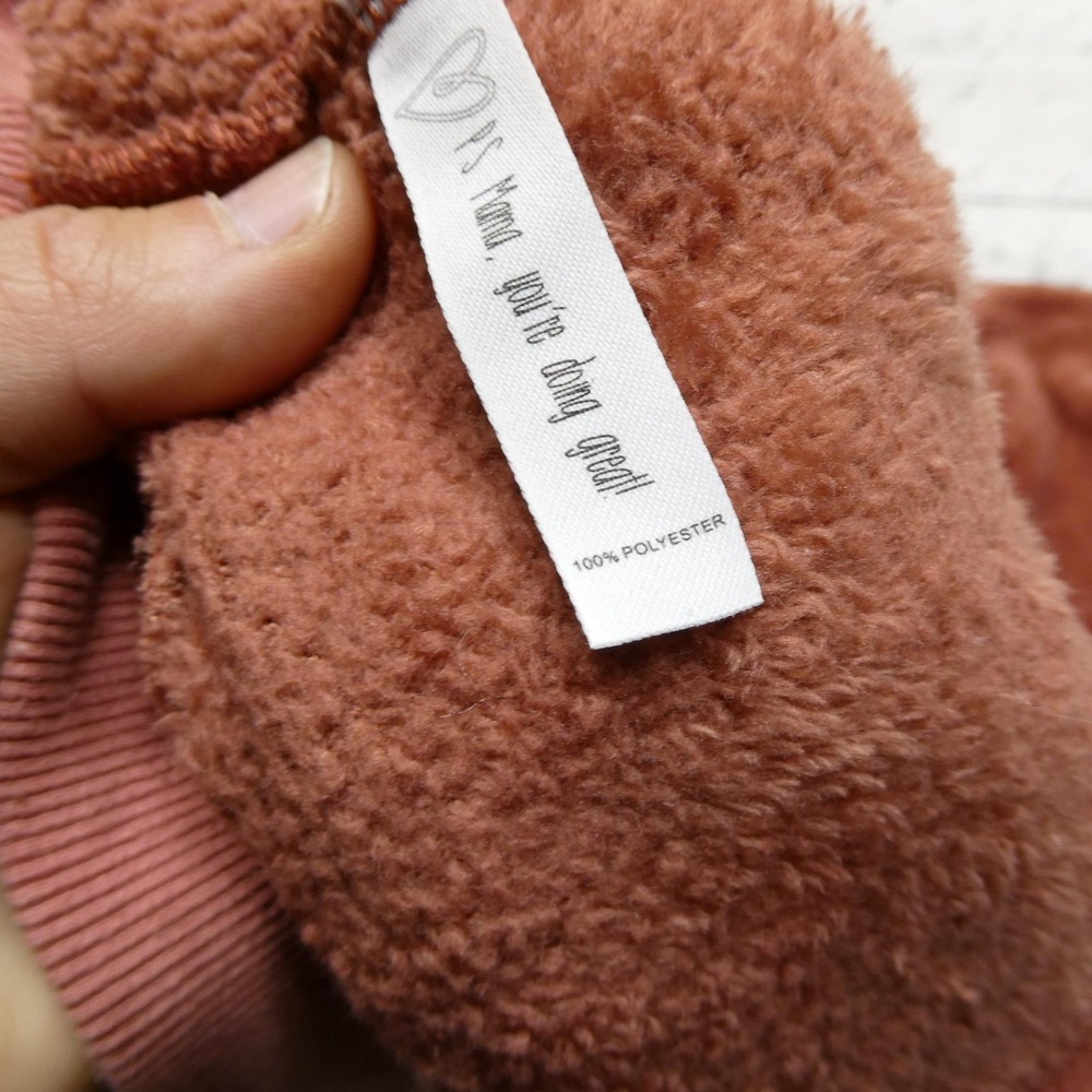 Latched‎ Mama Sweatshirt Womens Extra Large Pink Fleece Nursing Breastfeeding - Picture 9 of 9